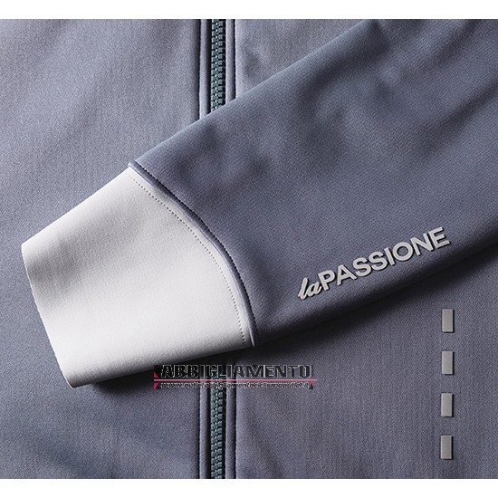 Abbigliamento La Passione 2019 Manica Lunga e Calzamaglia Con Bretelle Grigio Bianco - Clicca l'immagine per chiudere